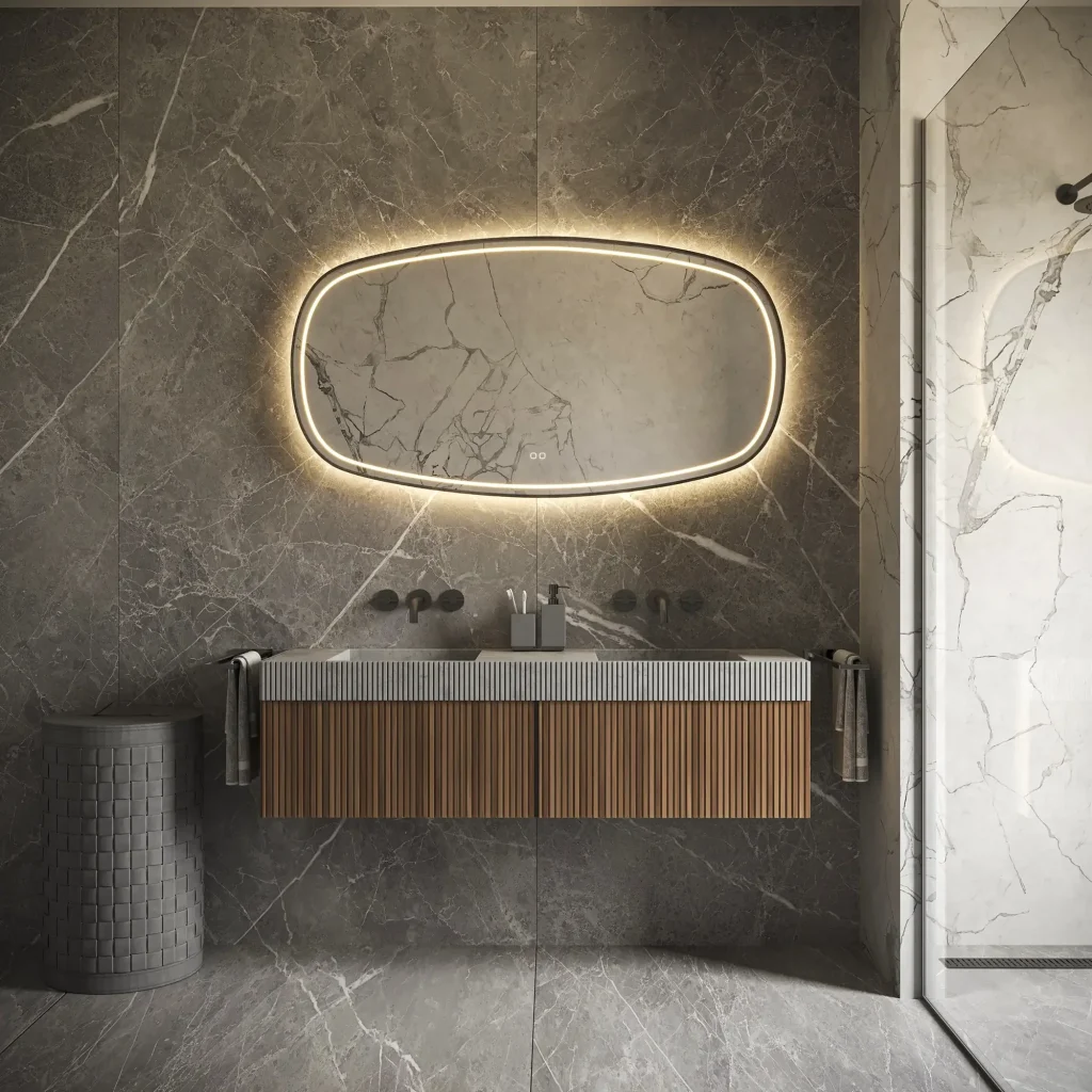 opera-9-afrundet-phantom-mirror-med-sort-ramme-selektiv-belysning-og-anti-dug-120-cm-8-opm009-120-cc-2