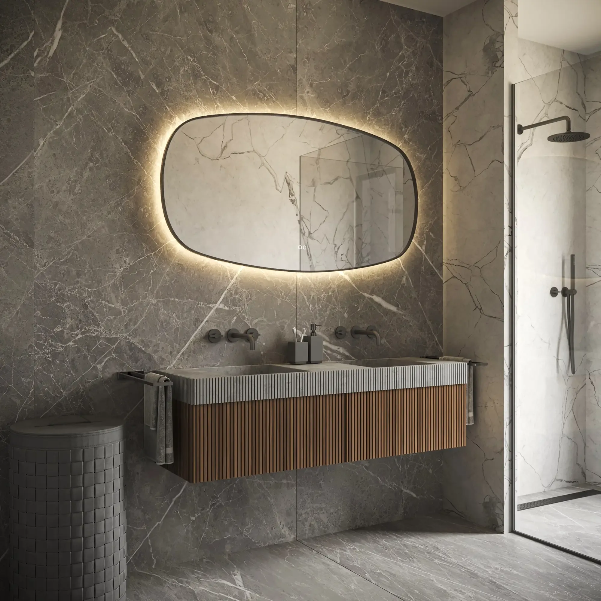 opera-9-afrundet-phantom-mirror-med-sort-ramme-selektiv-belysning-og-anti-dug-120-cm-8-opm009-120-cc-4